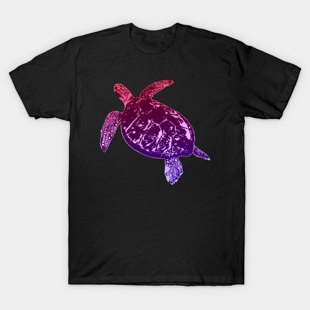 Purple Sea Turtle T-Shirt by ImaginativeWild